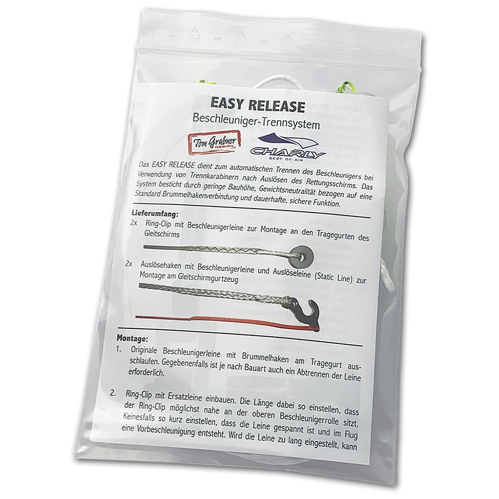 Charly Easy Release - Beschleuniger Trennsystem (Tom Grabner Design)